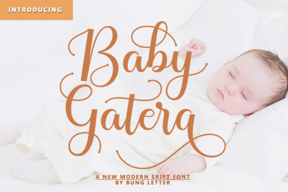 Baby Gatera: A Sweet Script Typeface for Editorial Design