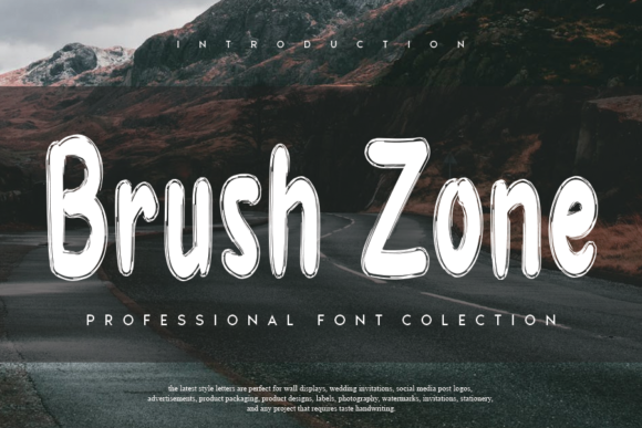 Brush Zone: A Handwritten Font for Editorial Design