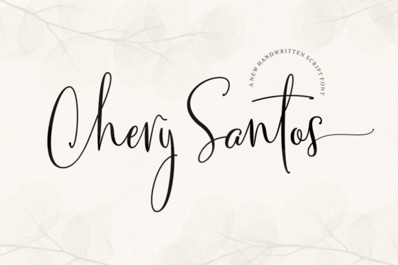 Chery Santos: A Handwritten Font for Makers