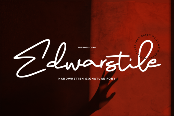 Edwarstile Signature Typeface for Editorial Design