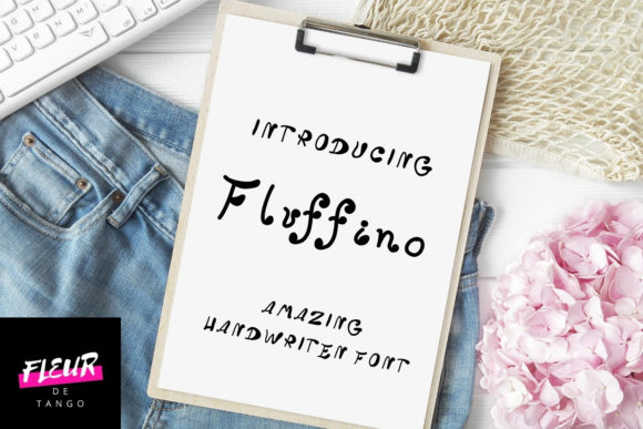 Fluffino: A Friendly Handwritten Typeface for Editorial Design