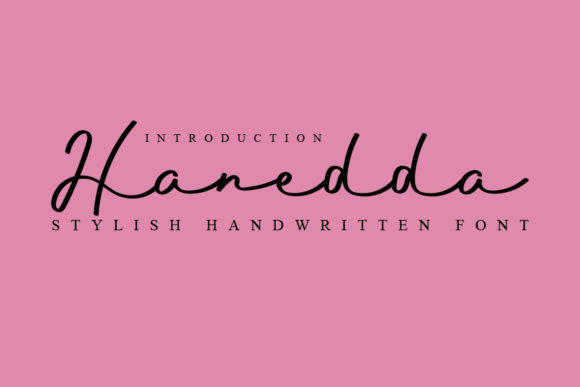 Hanedda: A Sweet Script Font for Campaigns