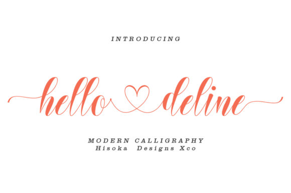 Hello Deline: A Script Handwritten Font for Editorial Design