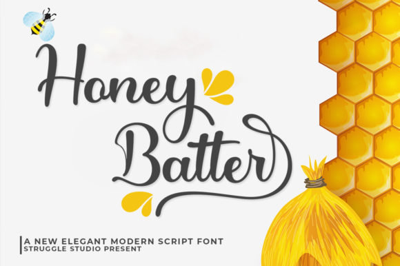 Honey Batter Font for Modern Web Design