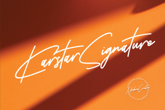 Karstar Signature Font for Handmade Brands