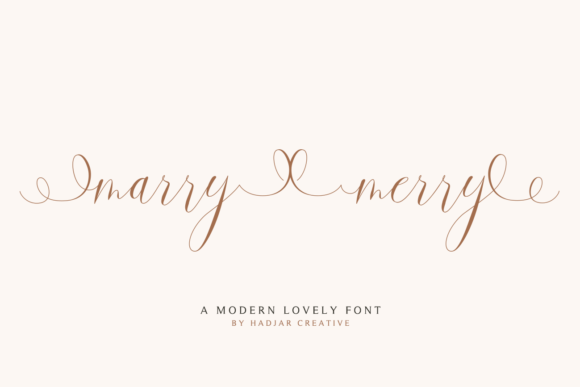 Marry Merry Font for Elegant Handmade Designs