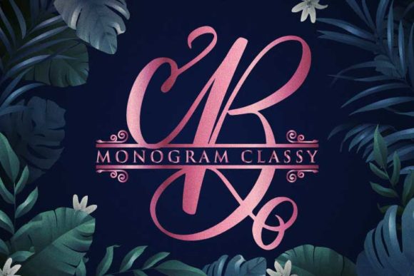 Monogram Classy: The Elegant Handwritten Font for Makers