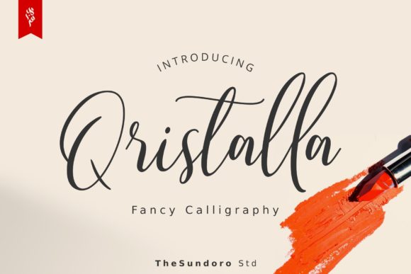 Qristalla: An Elegant Script Handwritten Font for Editorial Design
