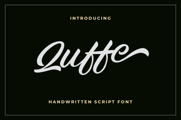 Quffe Font: Elevating Editorial Design