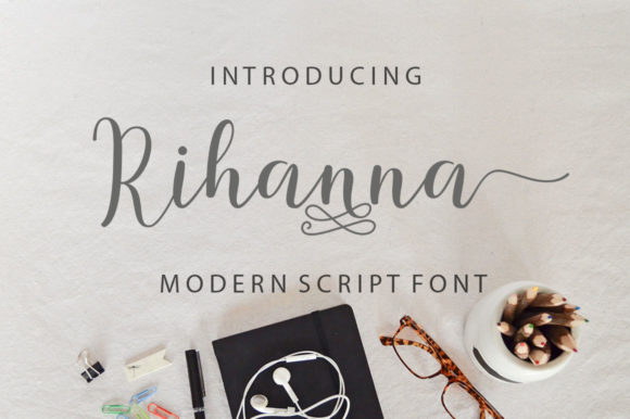 Rihanna Font: Elegant Script for Web Design