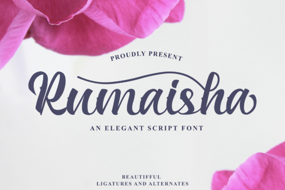 Rumaisha: An Elegant Handwritten Typeface for Editorial Design