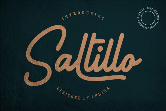 Saltillo Font for Handmade Product Branding
