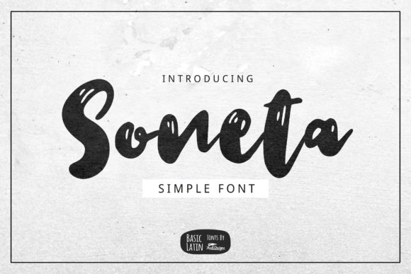 Soneta: A Bold Script Handwritten Font for Editorial Design