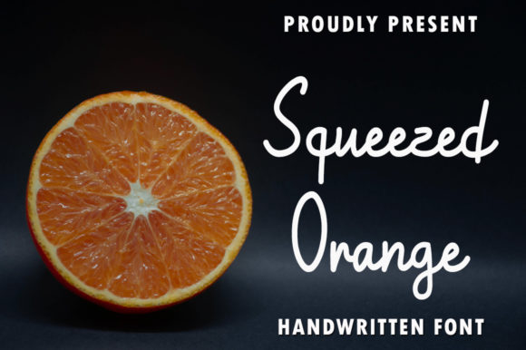 Squeezed Orange Typeface for Editorial Design