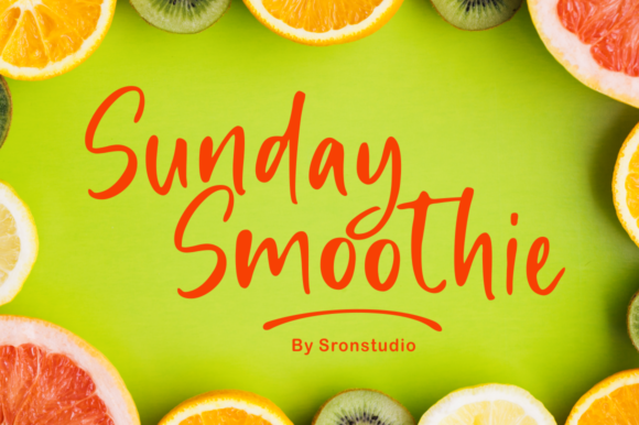 Sunday Smoothie: A Fluid Typeface for Modern Campaigns