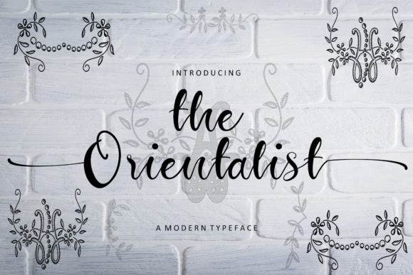 The Orientalist Font for Romantic Branding