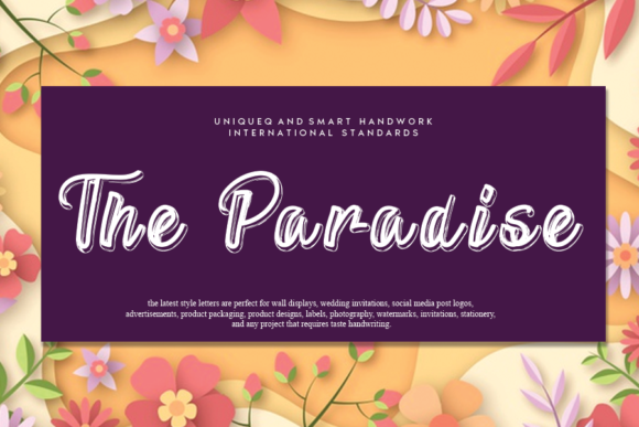 The Paradise: A Premium Script Font for Makers