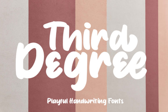 Third Degree Font: Elegant Script for Designers