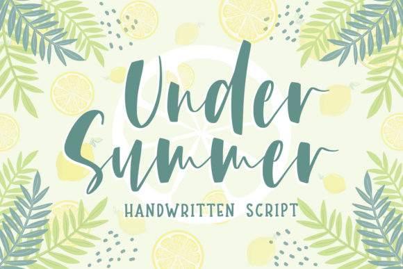 Under Summer: A Relaxed Script Font for Editorial Design