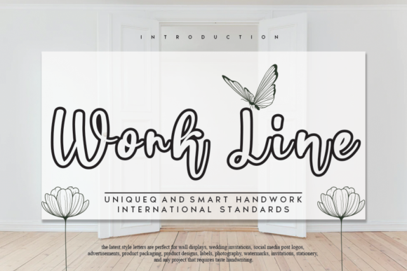 Work Line Font for Modern Brand Identity