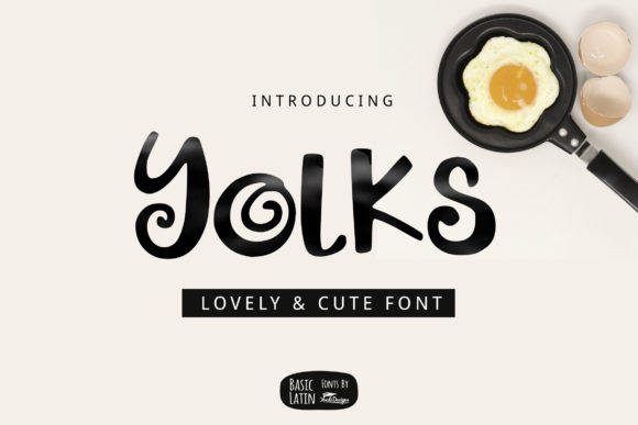 Yolks Font: Whimsical Script for Editorial Design